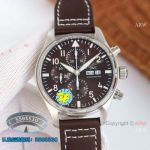 Swiss Copy IWC Pilot's Prince Watch Chronograph 7750 Chocolate Dial